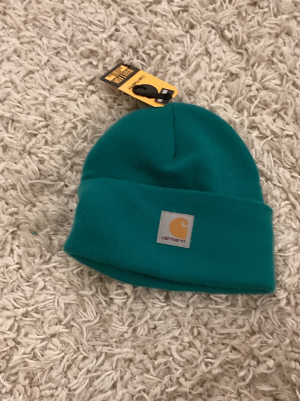 Carhartt Kids Teal Fold-Up Cuff Beanie